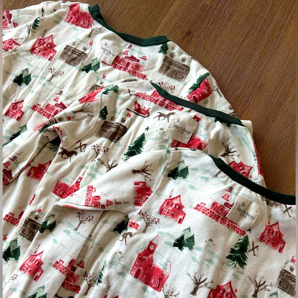 Burt's Bees Matching Kids Pajama Sets - Picture 7 of 9